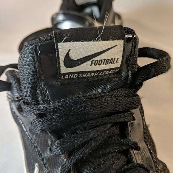 Nike Land Shark Legacy Football Cleats Mens US 8 Black White 396231-011 - Picture 8 of 12